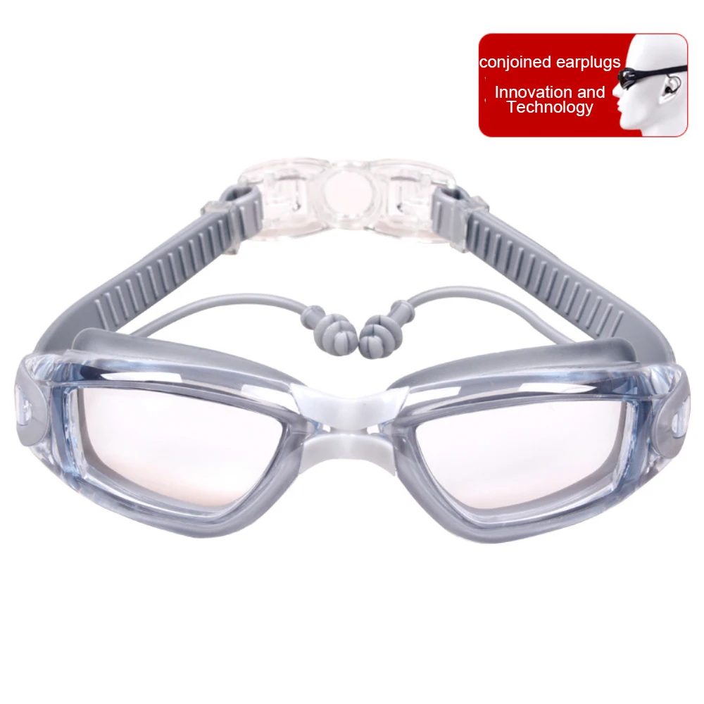 1-5 бр. Нови Професионални Лещи за възрастни с защита срещу замъгляване, UV-радиация, Мъжки И женски Очила за плуване Водоустойчив Регулируеми Силиконови Очила за плуване - 3