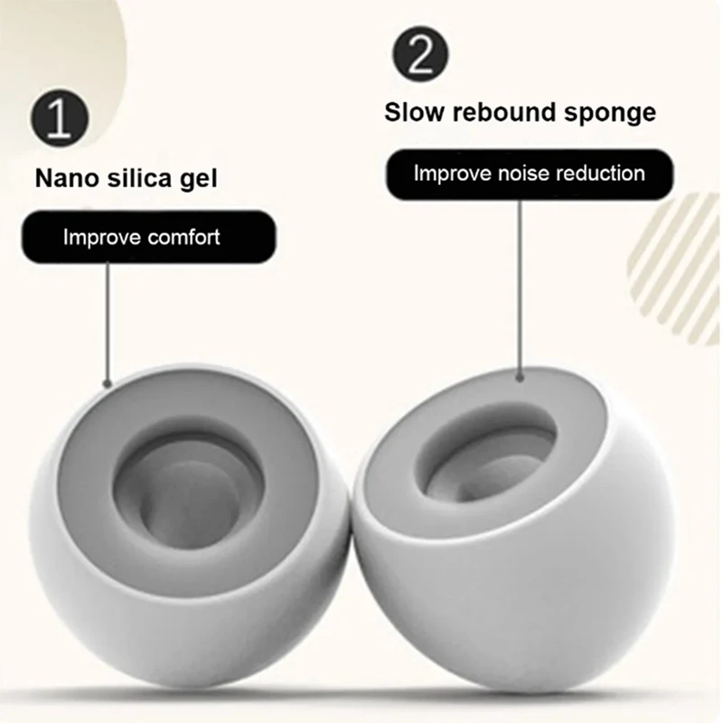 1 комплект Силиконови затычек за уши със защита От шум, Черни тапи за уши за сън, Гмуркане, Сърфинг, Мека удобна защита на уши - 1