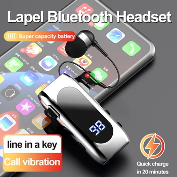 Силна връзка Блус Car Bluetooth Lotus To Phone Ear Блус С Кабелни уши в телефона Lotus Време на разговор 20 часа Слушалки Type C BT5.2