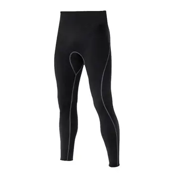 Мъжки черни панталони за неопрен от еластичен неопрен, панталони за сърфиране, гмуркане с акваланг