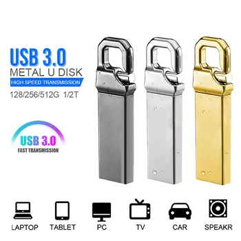 Флаш памет USB 3.0 2 tb 1 TB памет, USB Високоскоростна флаш-памет 3.0 Usb Флаш памет Метален 2 tb Пръчка