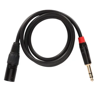 Аудио кабел с микрофон Здрав high-performance кабел XLR от щепсела до 1/4 инча Предотвратява смущения 3,3 фута за Усилватели за камери