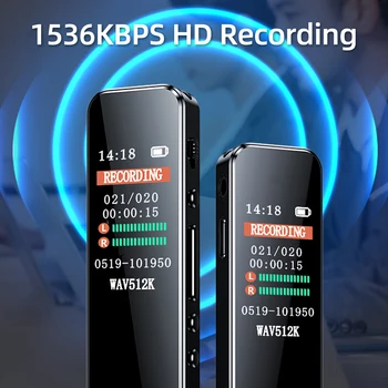 32GB V1 USB2.0 Диктофон с Шумопотискане HD Запис на MP3-Плейър, Цифров Аудио Рекордер с гласово w/Микрофони