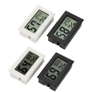 Мини LCD цифров електронен термометър-влагомер, планиране на промени в температурата и влажността в помещението, датчик за температура на околната среда