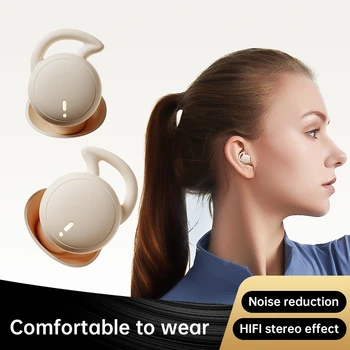 Невидими Безжични слушалки за сън Bluetooth 5.3 Мини Слушалки IPX5 Водоустойчиви Слушалки с докосване с микрофон с шумопотискане