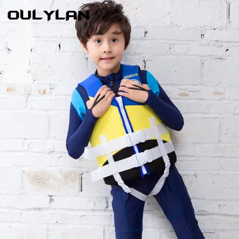 Детска Спасителна жилетка Oulylan, дрехи за плуване, Рафтинг, гмуркане с шнорхел, Костюм за риболов, Професионален костюм за плаващи
