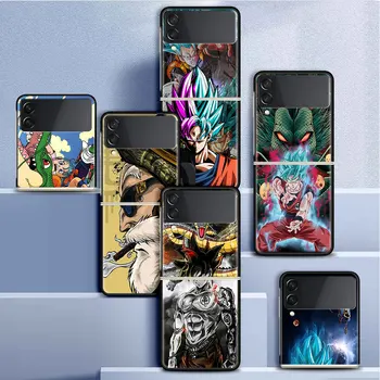 Тънък Сгъваем Калъф за Samsung Galaxy Z Flip3 Flip 4 Flip4 5G Flip 5 Модерен Калъф за мобилен телефон Fundas DragonBBall DBZ Goku