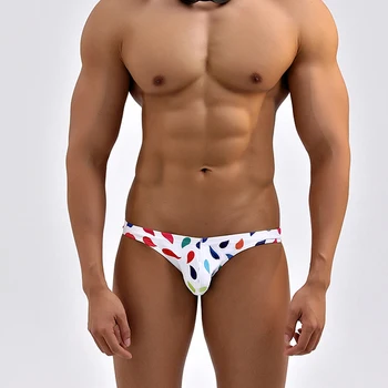 H84 нови летни секси стегнати бели мъжки бански с ниска талия, плувни гащи, бикини, мъжки бански костюми, горещи гей-плувни мъжки плажни шорти