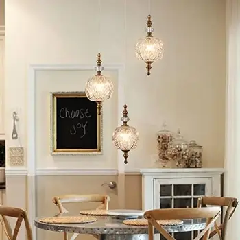 Регулируеми Висящи лампи с тънък декоративен модел, Подвесное осветление в стъклен таван за кухня, трапезария с