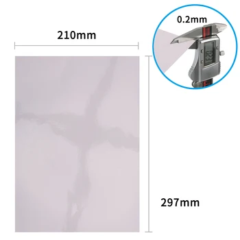 Листа гланцирана водоустойчива снимка формат А4/А3 от полипропилен, стикер с самоклеющимся покритие