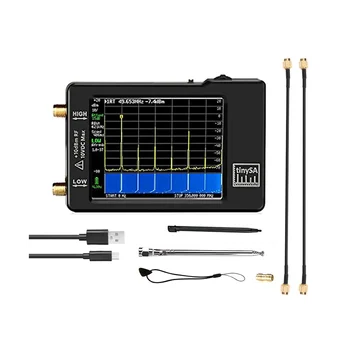 Спектрален Анализатор с докосване на екрана 2.8 инча за честота 0,1 Mhz-350 Mhz и вход UHF за честотен анализатор 240 Mhz-960 Mhz Черен