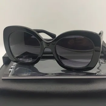 2023 Естетически Овални Ретро Черни Слънчеви Очила За Жени, Летни Маркови Дизайнерски Дамски официални Слънчеви Очила В стил Steampunk UV400