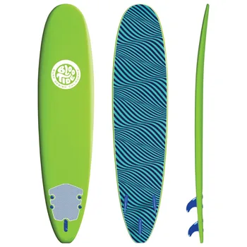 8-подножието дъска за сърф, зелена горна deca с модел на дъното, дъска за сърф.