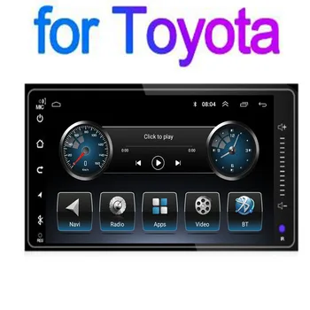 2 Din Android 12 Универсален 7-инчов автомобилното радио, за Toyota GPS Navigaion, главното устройство, 7-инчов Автомобилен плейър Carplay Android, камера