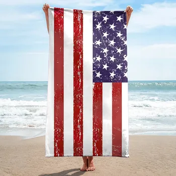 Плажна кърпа Суперлегкое кърпи за баня с цветно Изображение, Пескостойкое Плажна одеяло, многофункционално кърпа