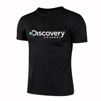 Мъжка риза от окото на ледената коприна 2023, сериал Discovery Channel, мъжки бързосъхнеща спортна тениска за бягане с къс ръкав