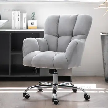 Модерни столове за вашия офис, творческа на стол с удобна облегалка, Офис мебели, Отвличане на стол за компютър вкъщи, завъртащо се на игралното стол D
