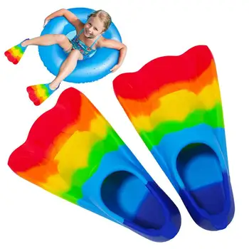 Удобни гръдни плавници Rainbow Деца, Плавници за плуване и гмуркане За начинаещи, Обучение плавници за момичета и момчета