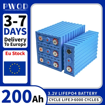 Запасенная в ЕС Lifepo4 Батерии 200AH Акумулаторна Литиева батерия 6000 Цикъла на литиево желязо фосфатни батерии За EVГольф-картовете И Лодки