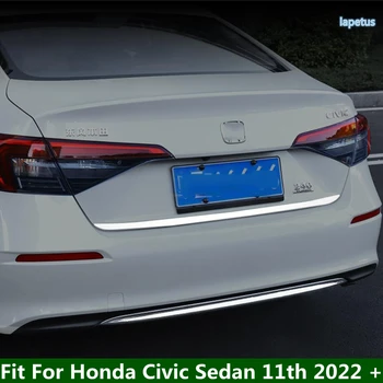 Тампон върху вратата на задната врата на превозното средство с Ударение на и Гарнитура За Полагане на Задния багажник, накладки на задната врата на Honda Civic Седан 11th 2022 2023 Аксесоари