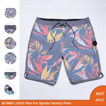 Мъжките ежедневни панталони с цветен модел, плажни къси панталони-бермуди за мъже, спортни шорти за сърф, мъжки къси панталони