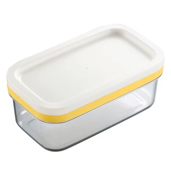 Кутия за масло с капак Чиния от неръждаема Стомана За рязане на сирене, Свежо Съхранение Фланец Правоъгълен контейнер за съхранение