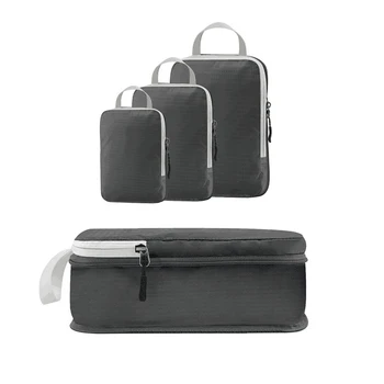 3 бр./компл. Чанта за съхранение за пътуване, Сжимаемый Органайзер за съхранение на багаж, Опаковане на кубчета за дрехи, Преносима сгъваема чанта за куфар