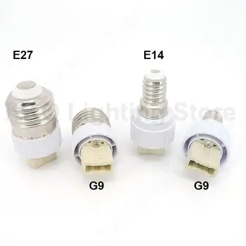 Лампа E27 E14-G9 с датчиците на притежателя на лампата в Контакта за преобразуване на електрически крушки E14-G9 E27-G9 Базов тип на притежателя на Адаптер Огнеупорна v