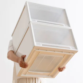 Кутия за съхранение на Разтегателен Кабинет Пластмасова Кутия за съхранение на завивки за дрехи за дома Jul4045