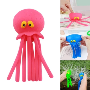Детска играчка във формата на октопод, мека Гъба, домашни Любимци, просто удар/Щипок, Играчка за облекчаване на стреса, Водна играчка, Играчка за вода в басейна