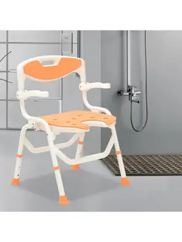 Сгъваем стол за баня в японски стил за възрастните хора, седалка за душ, тоалетна чиния, нескользящий специален стол за възрастни хора
