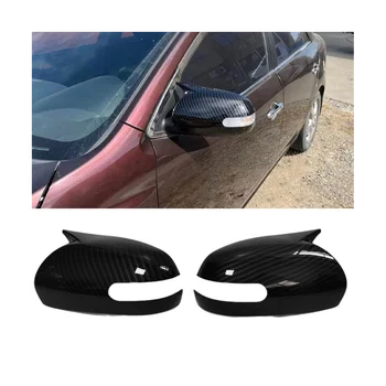 Покритие на корпуса на огледалото за обратно виждане на автомобила за Kia K3 Forte 2009-2014 ABS, Каросерия от въглеродни влакна вратата на Крилото за обратно виждане покриване на Бичи рога