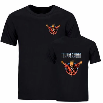 Нова тениска Thunderdome, мъжки модни и ежедневни риза в стил хип-хоп, тениски, блузи, Лятна, черна тениска