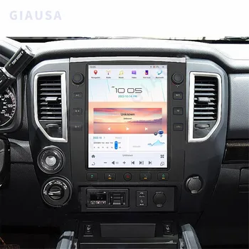 Автомобил tesla Стил Android 12 Главното Устройство на Автомобила Радио, За да Nissan Titan 2010-2019 GPS Мултимедийна Навигация 1920*1080 12,1 Инча