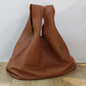 Дамска чанта по-високо качество от естествена кожа, чанта от няколко облегалки, Голяма чанта-тоут, Дамски Ежедневни модерна чанта с горната дръжка, чанта през рамо, чанта през рамо