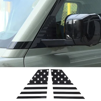За 2020-2023 Land Rover Defender 90 110 130 PVC Черен Стикер На Огледалото за Обратно виждане на Автомобила, Аксесоари За украса на Екстериора на Автомобила, 2 бр.