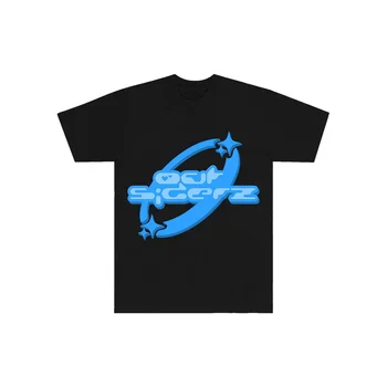 Тениска Y2k в стил хип-хоп с принтом, върхове Оверсайз с къс ръкав За мъже И жени, новост 2023 г., модни градинска тениска в стила на рок-пънк стил Харадзюку