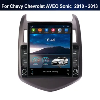За Tesla Стил 2Din Android 12 Радиото в автомобила, За Шевролет Chevrolet AVEO Sonic 2010-13 Мултимедиен Плейър GPS Стерео Carplay DSP