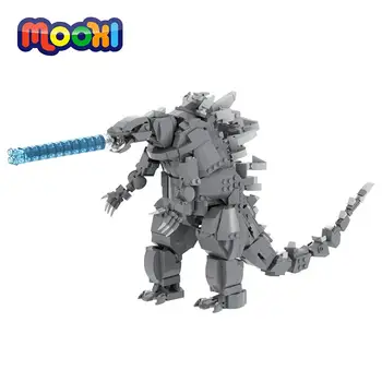 MOOXI Movie Godzillaed 933 бр. Творчески MOC Тухли Чудовища Модел Фигурки САМ Строителни Блокове на Детски Играчки За Деца, Подарък MOC1117