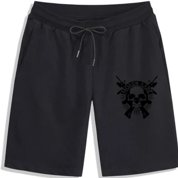 Нови горещи къси панталони от 100% памук Rothco Molon Labe Skull Shorts