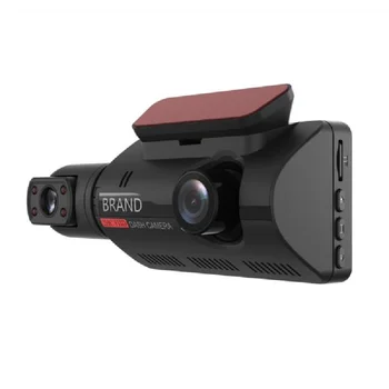 WCAGPS Скрит 360-градусова видеорекордер за шофиране, 3-инчов ips-екран отпред и отзад, двоен обектив за обратно виждане 1080P