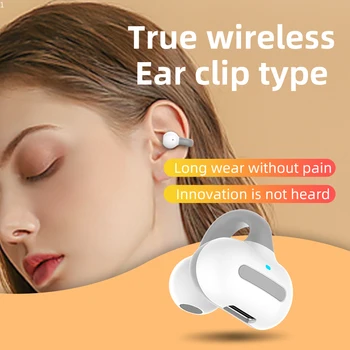 НОВИ Безжични Bluetooth слушалки TWS, Слушалки и костна проводимост, стерео слушалки, Hi-Fi, Клипса за уши, Спортни слушалки с микрофон