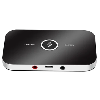 Аудиоадаптер Bluetooth предавател и приемник, Bluetooth 4.1, комплект за кола безжичен аудиоадаптера 2-в-1 3.5 мм за телевизор / домашна стерео система