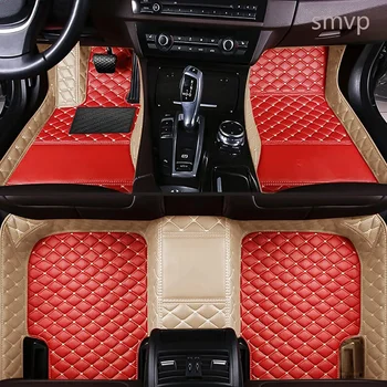 Автомобилни Кожени килими за Audi Q3 8U 2017 2018 2015 2016 2013 2014 2012 Автомобилни Постелки Аксесоари за Декорация Водоустойчива защита
