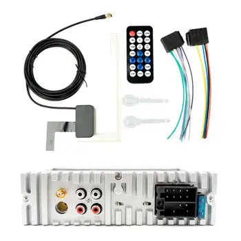 Авто Стереоприемник Single Din LCD, Авто стереоприемник на един DIN, FM/AM/DAB радио За кола, микрофон БТ и гледане на музика, USB Pla