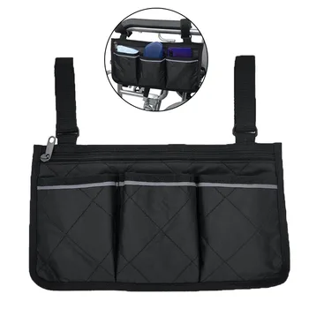 Чанта за колоездене Ходунков с джобове-органайзерами за инвалидни колички, скутери, инвалидни колички, Странична чанта за дребни неща, за чантата, за Съхранение на закуски