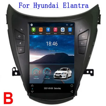 Автомагнитола Tesla за Hyundai Elantra 2011 - 2013 2014 - 2016 Навигатор с вертикален екран, GPS, Android стереоприемник 2 Din Камера