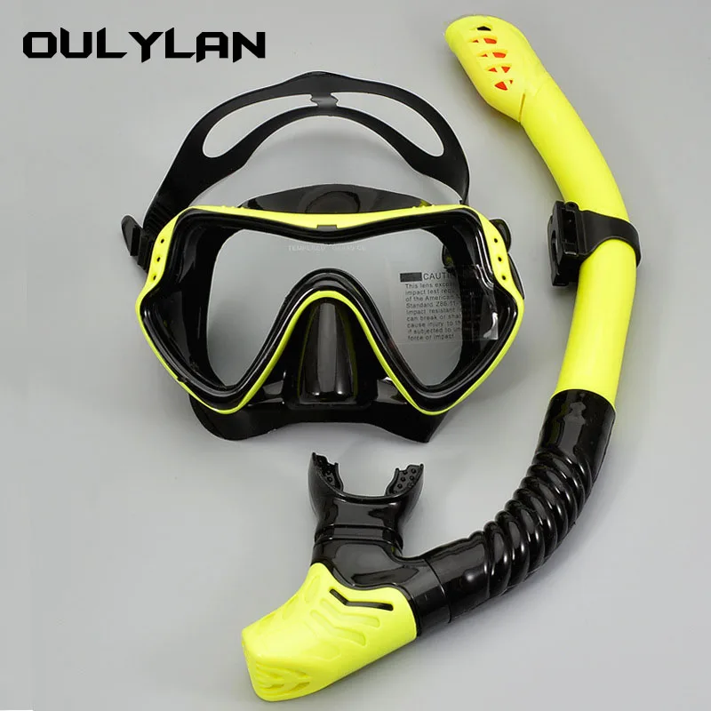 Oulylan Професионална маска за гмуркане с шнорхел и очила за гмуркане, набор от дихателни тръби за гмуркане с шнорхел, Маска за гмуркане - 1