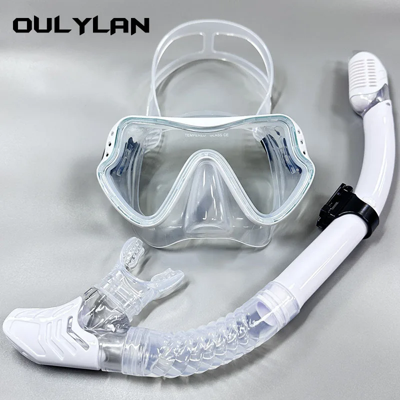 Oulylan Професионална маска за гмуркане с шнорхел и очила за гмуркане, набор от дихателни тръби за гмуркане с шнорхел, Маска за гмуркане - 2