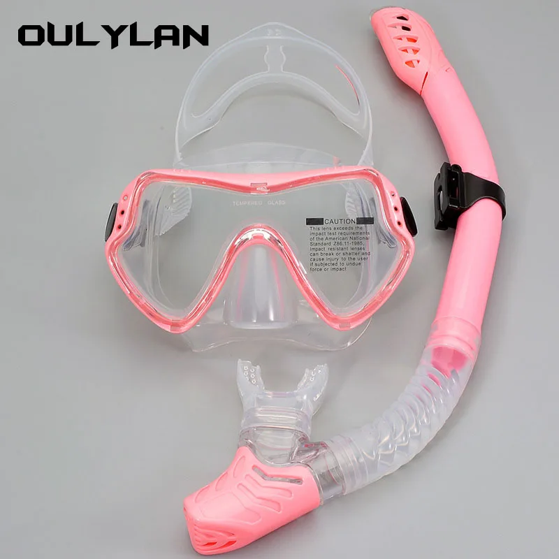 Oulylan Професионална маска за гмуркане с шнорхел и очила за гмуркане, набор от дихателни тръби за гмуркане с шнорхел, Маска за гмуркане - 3